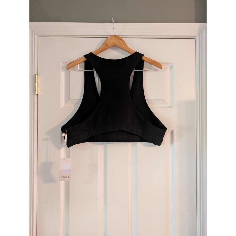 MATE the Label Organic Stretch Sports Bra Black 3XL NWT - Picture 2 of 3